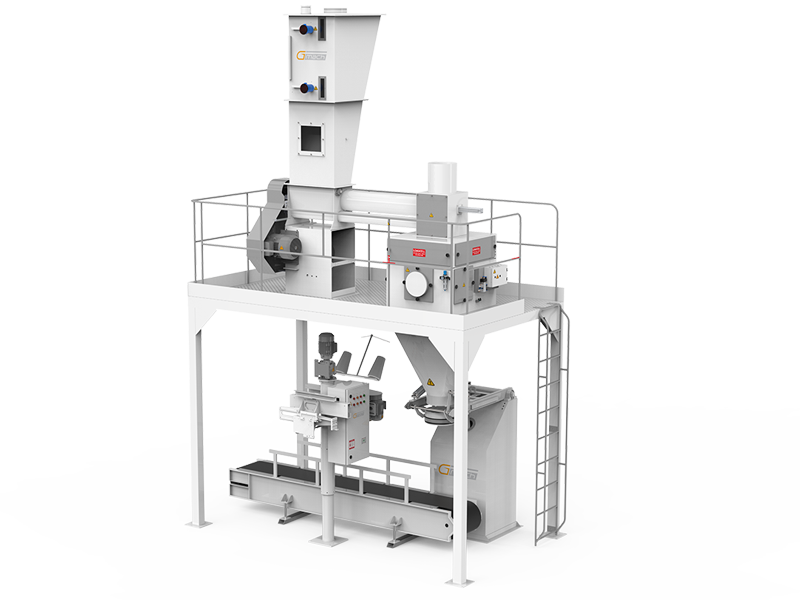 Flour Bagging Machine System With Single Weigh Hopper & Single Station